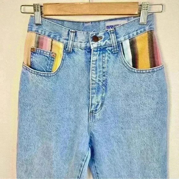 Mainframe Vintage Rare Tapered Denim Jeans Size 5 - Picture 2 of 10